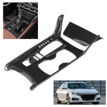 Water Transfer Carbon Fiber Versnellingspook- en Sigarettenaanstekerbekleding Geschikt voor 2018-2020