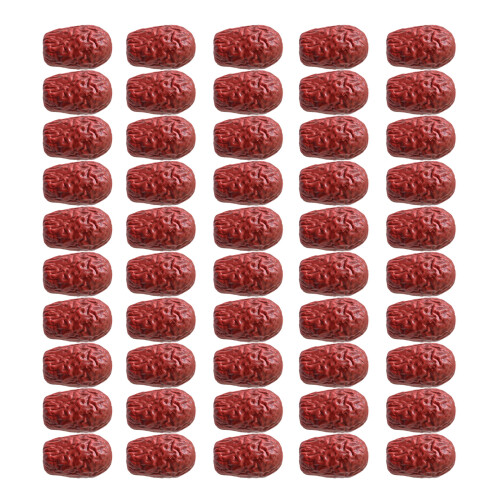 50pcs Realistic Jujube Plastic Fruit Model Decoration for Home