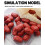 50pcs Realistic Jujube Plastic Fruit Model Decoration for Home 6