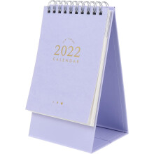 Organização sem esforço, calendário de mesa com papel grosso de alta qualidade para uma escrita suave, calendário de mesa com aba para aumentar