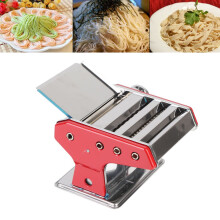 Stainless Steel Manual Dough Roller, Adjustable Thickness, Noodle & Dumpling Skin Maker