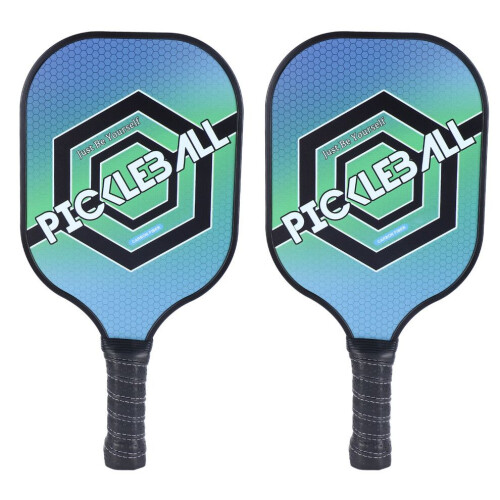 2 raquettes de pickleball en carbone PE durable 2