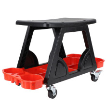 Komfortabler, ergonomischer Mechanikersitz für Autowaschanlagen und Fahrzeugfolierungsreparaturen