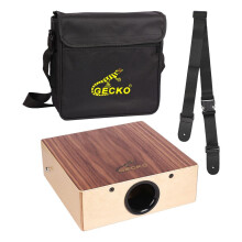 Cajon-Trommel aus Holz, 29,5 cm, mit verstellbarem Gurt für Anfänger und Reisen