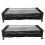 Rolling Under Bed Storage Container 80x43.5x16cm 2pcs Black 1