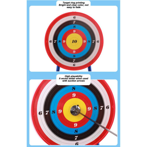 Detachable Suction Cup Kids Archery Target with Stable Base 35x35cm 2