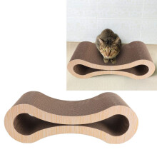 Rascador para gatos de cartón corrugado extra grueso - 56 x 21 x 18 cm