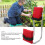 Robuster Gartenkniesitz mit EVA-Polsterung, Stahlrahmen, Rot 3