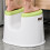 Thickened Plastic Shower Stool 29.5x42cm Non-Slip Light Green 4