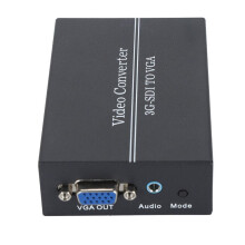 SDI naar VGA-converter met 1080p-ondersteuning, 3G SDI en HD SDI-audio-uitgang.