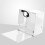 Compact Plexiglass ITX PC Case, 210mm GPU, White/Transparent 1