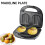 Multi-Function Waffle Maker 6 in 1 750W Double-Sided Non-stick Plates 2