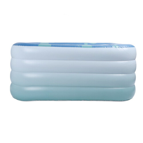 Thickened PVC Foldable Inflatable Pool 1.4m Rectangular for Kids & Adults