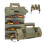 Tool Roll Bag Canvas Tool Bag Roll Up Pouch Small Tool-khaki 4