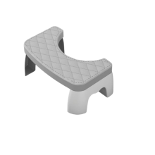Sgabello in plastica per il bagno, sgabello per WC facile da pulire e mantenere con design robusto e durevole, sgabello pieghevole per adulti.