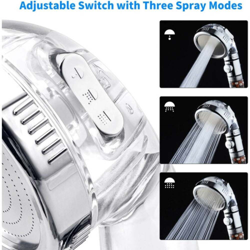 Κεφαλή ντους Shower Envy, φιλτραρισμένη υψηλή πίεση EcoPower με ιοντικές χάντρες για 2