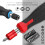 1PC Ratchet Screw Driver Bit Holder Handle for 1/4''-Blue 3