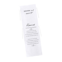 Sophisticated Wedding Seat Indicators Frosted Fabric-1 A