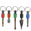 5Pieces 1/4 inch Hex Shank Keychain Extension Bar Screwdriver 7