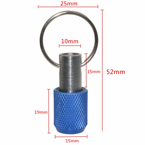 5Pieces 1/4 inch Hex Shank Keychain Extension Bar Screwdriver 2