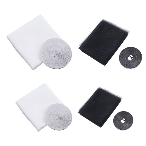 60 Second Setups Window Netting Black White Mesh-Black Style B 1