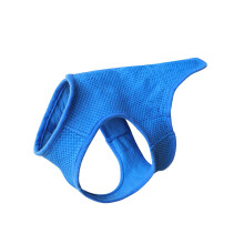 Dog Cooling Shirt Summer Breathable Fabric Blue Garment-L