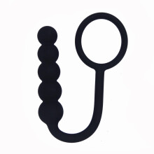 Anal Plug Beginner Silicone With Beads, Anal Beads, PullThrough Backdoor Toy, Adult Masturbator