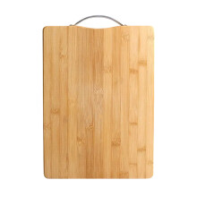 Tábua de corte de madeira maciça para cozinha, com cabo ergonômico, ideal para cortar carnes, frutas e legumes, com ranhuras profundas para sucos.