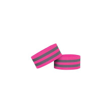 Reflective Hi-Vis Bracelets Pink Pack of 2 for Visibility and Safety