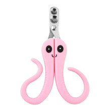 Cat Nail Cutter Portable, Steel Blades, Ergonomic Pink Trimmer For Kittens, Puppies, Dogs, Hamsters,