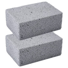 Barbecue Cleaning Stones 2-Pack Reusable Foam for Removing Oil Stains from Grills Heavy-Duty Non-Scratch