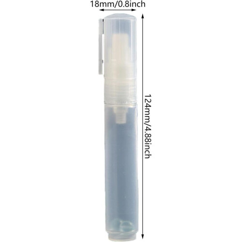 Acrylic Paint Pens 2 Pack 8mm Flat Tip Empty Refillable Clear Pens For School Office 1