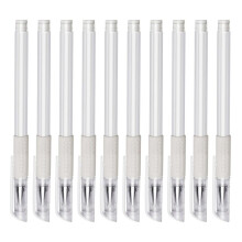 10pcs Skin Markers White Surgical Skin Marker Pens for Eyebrow Permanent Makeup Positioning and Marking
