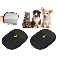 Fur Magnet Gloves Pack of 2, Double-Sided Pet Hair Remover Gloves for Dogs and Cats, Antistatic Fur