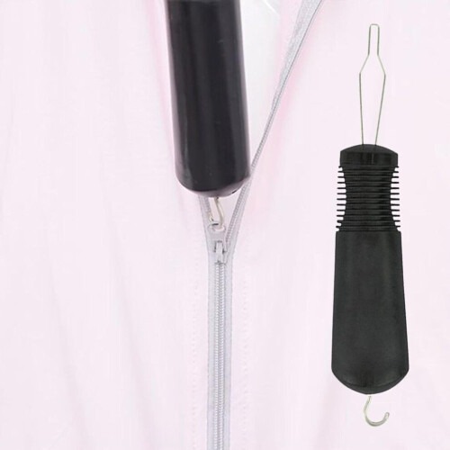 Button Hook For Seniors - Wedding Dress Button Assist Tool, 1-Hand Zipper Pull Aid for Weak Hands, Adjustable 2