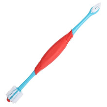 Dog Toothbrushes Dual-Head Soft Bristles, Ergonomic Handle, 360-Degree Cleaning, 8.15-Inch, Puppy Care