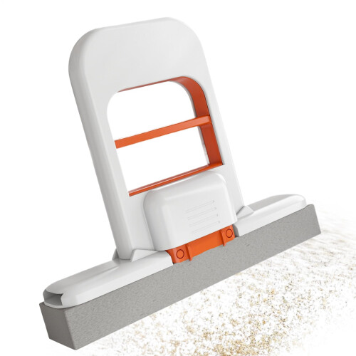 Mini Foldable Desktop Mop SelfSqueeze Sponge Orange Handheld Mop For Small Spaces Includes 1 Sponge Head