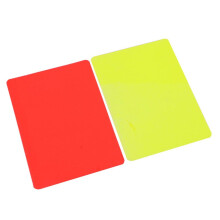 Football Referee Cards Set - Yellow and Red Warning Cards for Soccer Officials - Durable Material, Standard