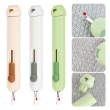 3-in-1 Needle Threader Of 3 Threading Aids With 2 Needles And Storage Box For Hand Sewing And Quilting