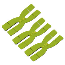 Silicone Tennis Racket Bands 3 x 0.5 g, Badminton Racket Weights for Racket Head Strips, Green Color,