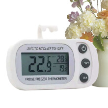 Fridge Temperature Gauge Waterproof Digital Freezer Temperature Meter | Large LCD Screen With Stand