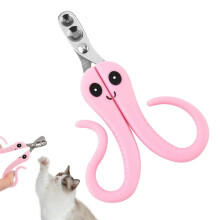 Cat Nail Clipper Pink For Kittens Puppies Dogs Hamsters Birds Chinchillas Portable Pet Care Tool Cat