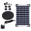 Κιτ ηλιακού σιντριβανιού για λίμνη κήπου, πλωτή ηλιακή αντλία νερού 10V5W με 1