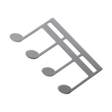 Piano Sheet Music Clip Holder, Open Metal Music Stand, Silver Music Book Clip for Piano Books