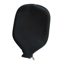 Racket Sleeve Table Tennis Paddle Case Neoprene Pouch Cover for 2 Paddles and Balls, Black/Red Color
