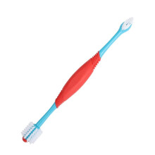 Pet Toothbrushes 2-Pack Dual Ergonomic Handle for Small Dogs and Cats, Effective Dental Cleaning Helps