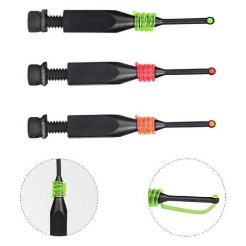 Bow Sight Replacement Pin Set With Fiber Optics For 3/16 Slotted Models Includes Three Pins 1