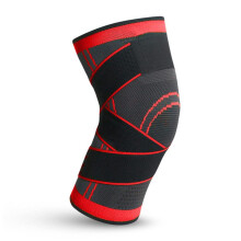 Knee Pads Compression Support for Joint Protection Pain Relief Gym Sports Fitness Volleyball Red Size