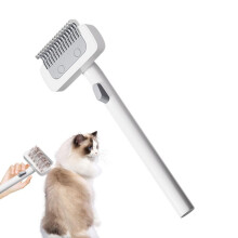 Pet Grooming Brush – Anti-Static Comb, Ergonomic Detangling Tool for Thick or Fine Fur, Soft Cleaning