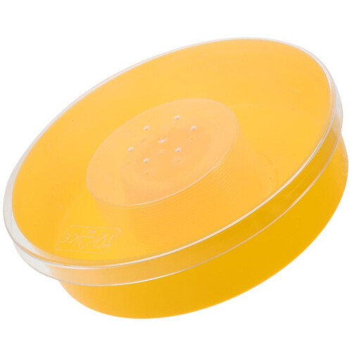 Round Bee Feeder Durable Water Feeder For Beekeeping Yellow Easy To Refill While Feeding